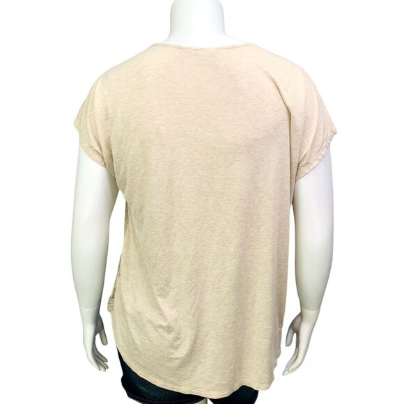 Chicos Womens Stamped Medallions Silvia Top Gold Foil Dolman Sleeve Approx XXL - Picture 6 of 12